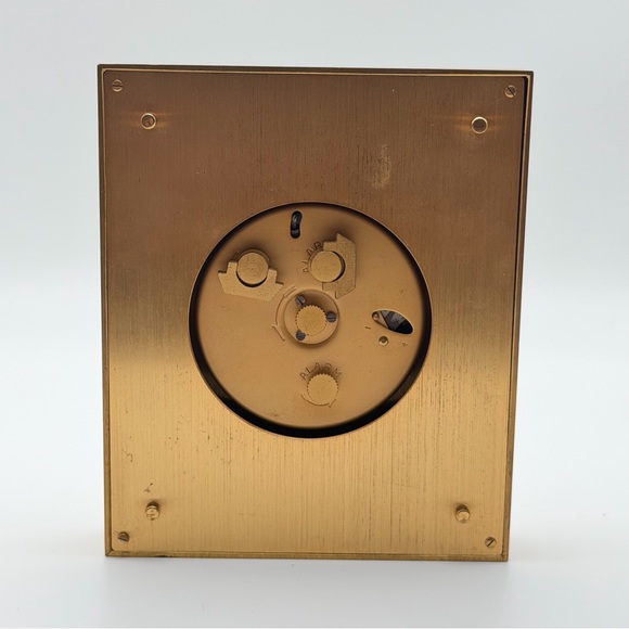 GABRIEL LUCAS BRASS DESK CLOCK — SWISS MADE - Picture 4 of 8
